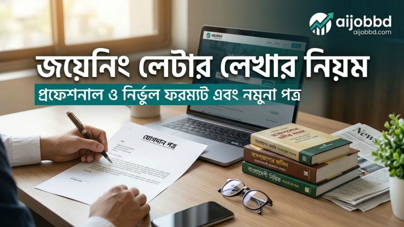 জয়েনিং লেটার লেখার নিয়ম