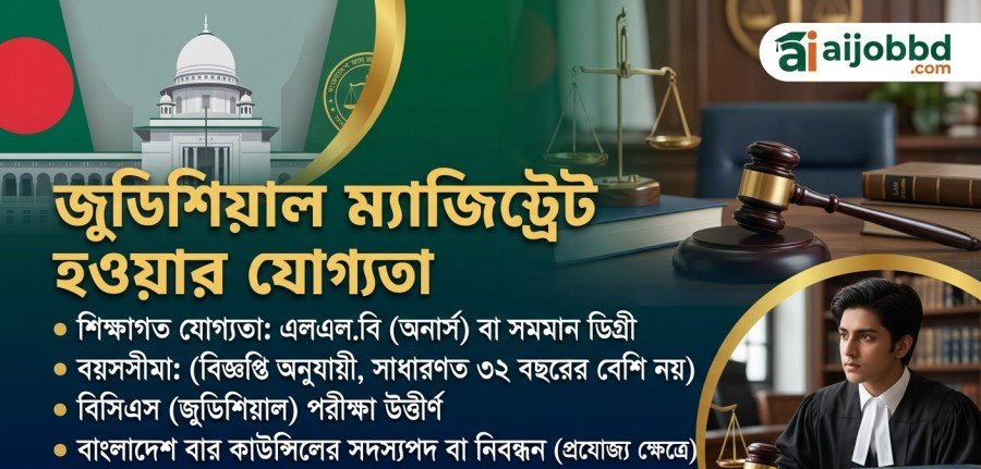 জুডিশিয়াল ম্যাজিস্ট্রেট হওয়ার যোগ্যতা