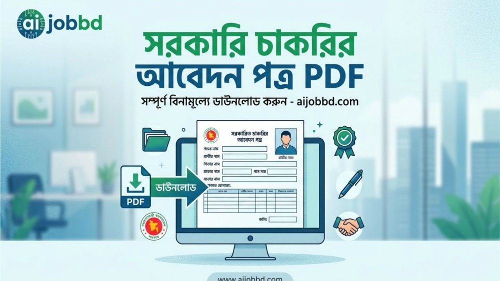 সরকারি চাকরির আবেদন পত্র PDF