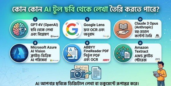 কোন কোন AI টুল ছবি থেকে লেখা তৈরি করতে পারে – সেরা ১০টি টুলস