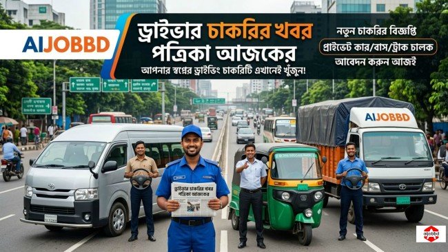 ড্রাইভার চাকরির খবর পত্রিকা আজকের বাংলাদেশে ড্রাইভার নিয়োগ 