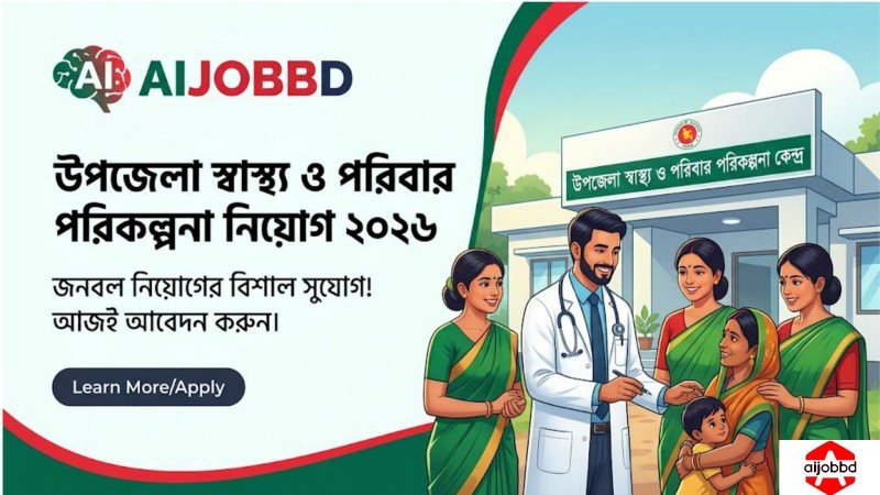 উপজেলা স্বাস্থ্য ও পরিবার পরিকল্পনা নিয়োগ 2026