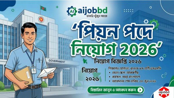 পিয়ন পদে নিয়োগ 2026