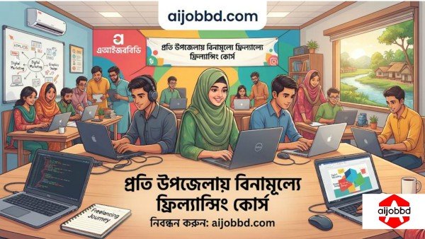 প্রতি উপজেলায় বিনামূল্যে ফ্রিল্যান্সিং কোর্স