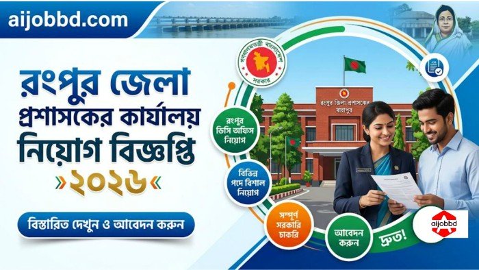 রংপুর জেলা প্রশাসকের কার্যালয় নিয়োগ বিজ্ঞপ্তি ২০২৬