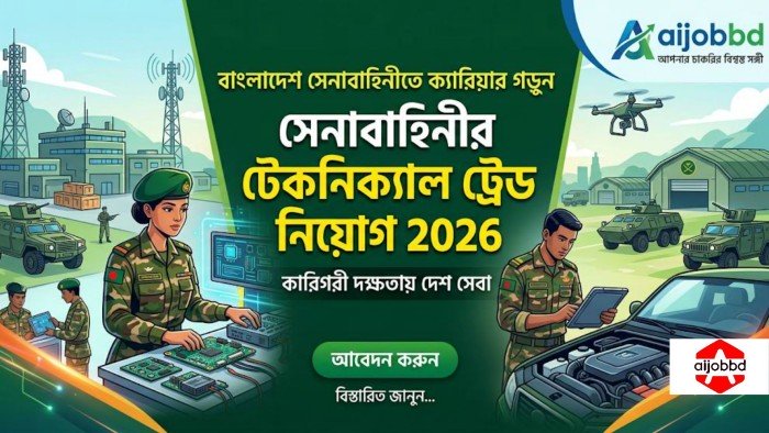সেনাবাহিনীর টেকনিক্যাল ট্রেড নিয়োগ 2026