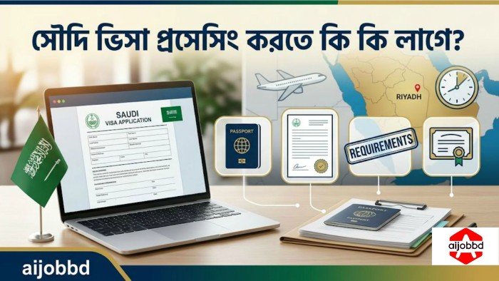 সৌদি ভিসা প্রসেসিং করতে কি কি লাগে