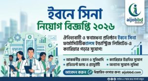 ইবনে সিনা নিয়োগ বিজ্ঞপ্তি ২০২৬