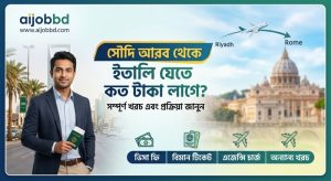 সৌদি আরব থেকে ইতালি যেতে কত টাকা লাগে