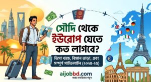 সৌদি থেকে ইউরোপ যেতে কত লাগবে