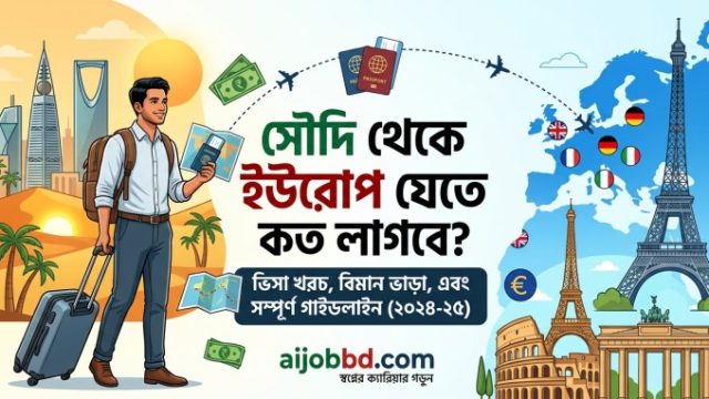 সৌদি আরব থেকে ইউরোপ যেতে কত টাকা লাগে: বাস্তব খরচের হিসাব