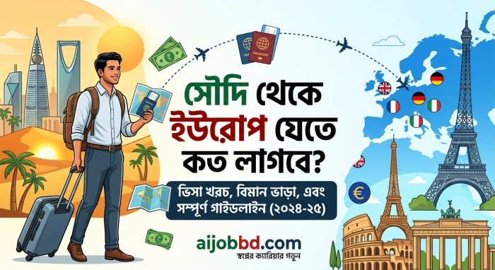 সৌদি আরব থেকে ইউরোপ যেতে কত টাকা লাগে: বাস্তব খরচের হিসাব