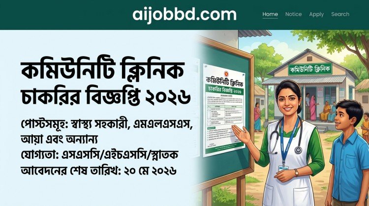 community clinic job circular 2026: সিএইচসিপিসহ নিয়োগের নিয়ম, যোগ্যতা ও আবেদন গাইড