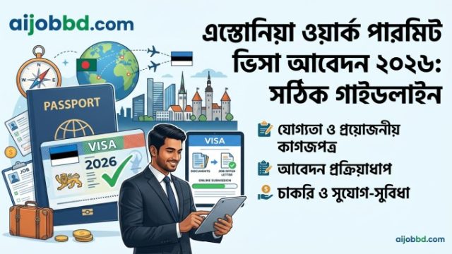 এস্তোনিয়া ওয়ার্ক পারমিট ভিসা আবেদন ২০২৬ বাংলাদেশিদের জন্য সম্পূর্ণ নির্দেশিকা