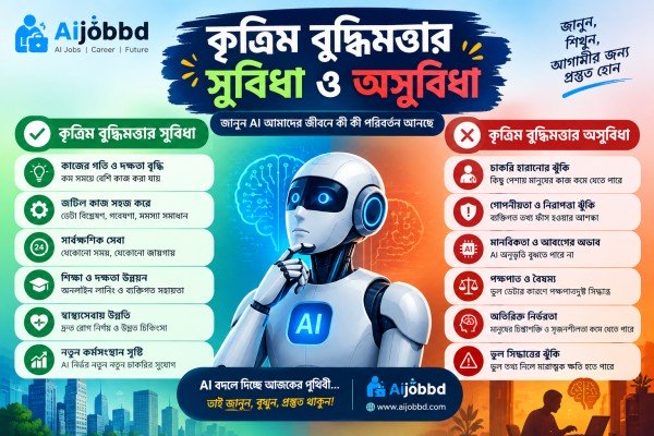 কৃত্রিম বুদ্ধিমত্তার সুবিধা অসুবিধা: বিস্তারিত বিশ্লেষণ