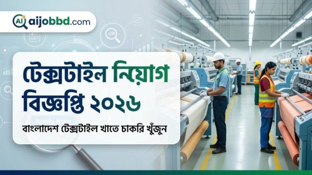 টেক্সটাইল নিয়োগ বিজ্ঞপ্তি 2026 – ৪২ পদে সরকারি চাকরির তথ্য