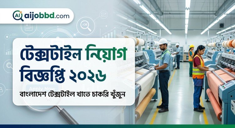টেক্সটাইল নিয়োগ বিজ্ঞপ্তি 2026 – ৪২ পদে সরকারি চাকরির তথ্য