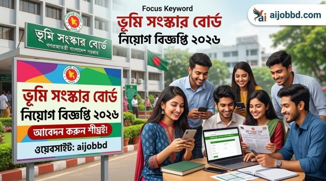 ভূমি সংস্কার বোর্ড নিয়োগ বিজ্ঞপ্তি ২০২৬ – পদ, যোগ্যতা, আবেদন প্রক্রিয়া ও পরীক্ষার প্রস্তুতি