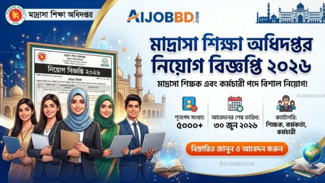 মাদ্রাসা শিক্ষা অধিদপ্তর নিয়োগ বিজ্ঞপ্তি ২০২৬: পদ, যোগ্যতা ও আবেদনের সম্পূর্ণ গাইড