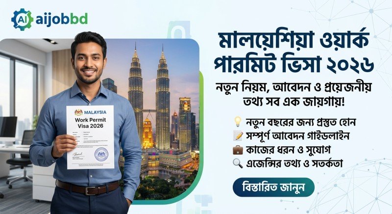 মালয়েশিয়া ওয়ার্ক পারমিট ভিসা ২০২৬: বাংলাদেশিদের জন্য সর্বশেষ তথ্য ও নিরাপদে যাওয়ার গাইড