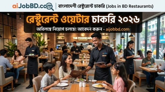 রেস্টুরেন্ট ওয়েটার চাকরি ২০২৬ – যোগ্যতা, বেতন ও আবেদনের সম্পূর্ণ গাইড