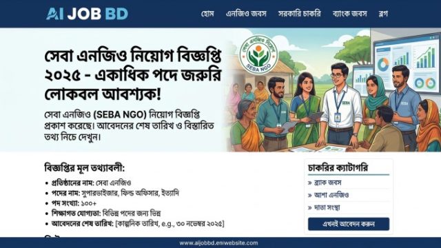 সেবা এনজিও নিয়োগ বিজ্ঞপ্তি ২০২৬: আবেদনের নিয়ম, যোগ্যতা ও প্রস্তুতির সম্পূর্ণ গাইড