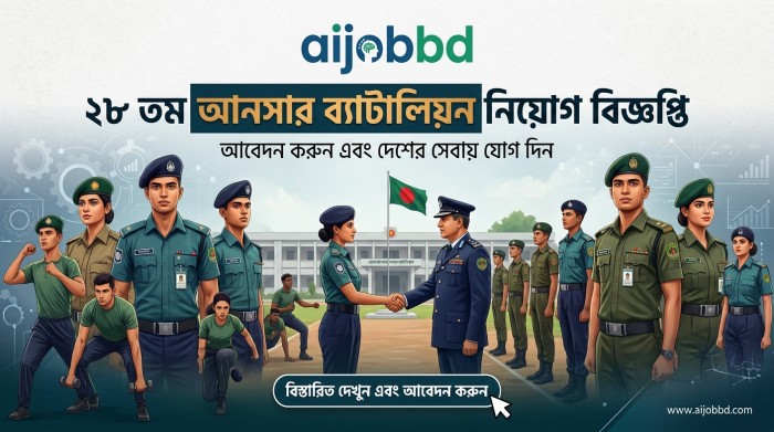 ২৮ তম আনসার ব্যাটালিয়ন নিয়োগ